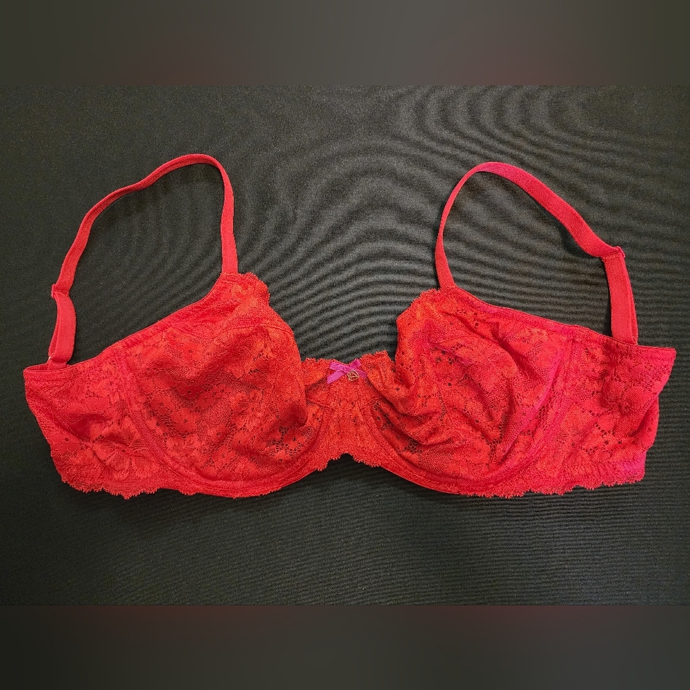 Victoria's Secret Red Lace Bra with Underwire